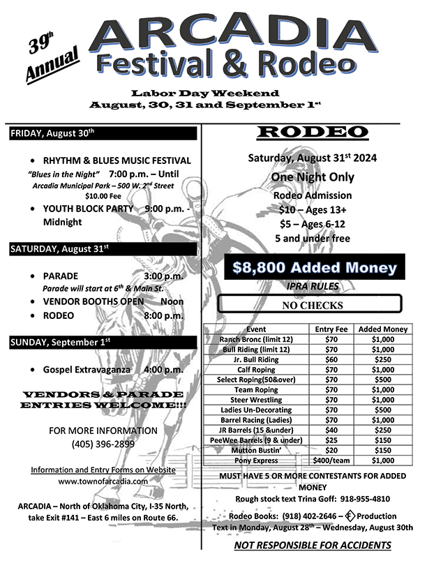 Town of Arcadia Rodeo 2024